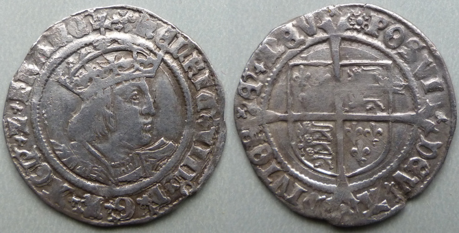 Henry VIII second coinage groat